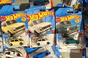 Set 2021 HOT WHEELS HW J IMPORTS SERIES CUSTOM '70 HONDA N600 Green Cream White - Picture 1 of 1