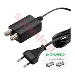 alimentatore per amplificatore antenna tv 5g 450mA mini 1 ingresso 1 uscita - Foto 1 di 6