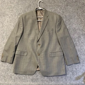 Blazer Lauren Ralph Lauren uomo 46R grigio blu pied de poule lana seta - Foto 1 di 23