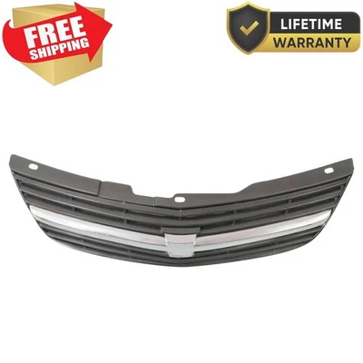 For 2000-2005 New Front Chrome & Dark Gray Grille Fits Chevrolet Impala Plastic Foto 1 de 4
