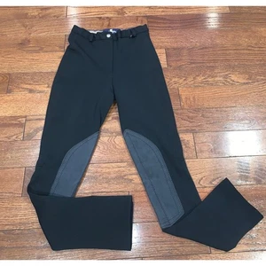 Miller's Black Riding Pants Women's Size 26 Equestrian Jodhpur Stretch - Picture 1 of 6