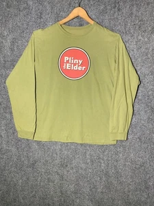 Camisa Plinio el Viejo Para Hombre Grande Verde Manga Larga Russian River Brewing Company - Imagen 1 de 14