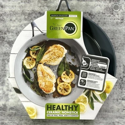 New The Original GreenPan 12" Induction Frypan Valencia Collection CC002679-001 - Image 1 of 4