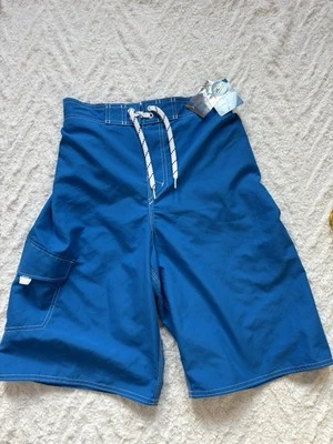 Bermuda de natação Joe Boxer masculina azul grande 14/16 nova com etiquetas - Imagem 1 de 4