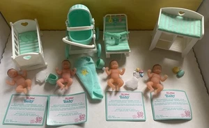 MI MINI BEBÉ ~ Zuru 5 Mini Marcas Sorpresa ~ 4 Juegos de Muebles Verdes y Bebés - Imagen 1 de 1