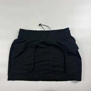 Falda corta cargo Wild Fable para mujer 5 negra elástica regular cintura elástica cordón - Imagen 1 de 4