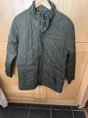 VGC Mens Khaki Green Chest Size 38 Inch Quilted Coat By Regatta Outdoors - Image 1 of 4