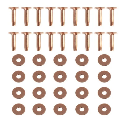  10 Sets Rivetti Metallici Per Bagagli Forniture Pelletteria Decorativi - Immagine 1 di 4