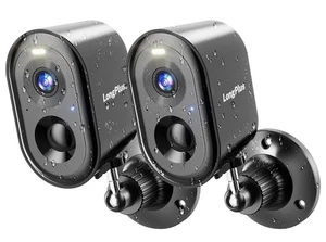 NEW Security Cameras Wireless Outdoor 2K Battery Powered  INCLUDES 2 SD CHIPS !! - Picture 1 of 6