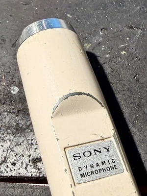 VINTAGE SONY Microphone Sixties Dynamic Retro Japan  - Image 1 of 4