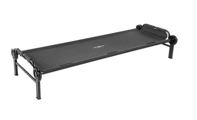 Berço de solteiro Disc-O-Bed, portátil para tendas, preto, grande (caixa aberta) #319 - Imagem 1 de 2