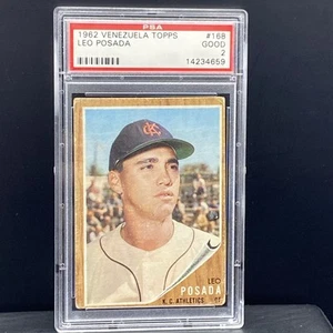 1962 Topps - Leo Posada #168 Venezuelan Rare Card in PSA 2 Good Condition "LOOK" - Picture 1 of 6