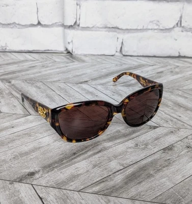 GUCCI Gafas de sol Marrón Carey Logo Dorado Marco Redondo Gafas Hombres Mujeres” Foto 1 de 4