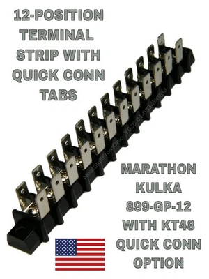 KULKA MARATHON 12-POSITION TERMINAL STRIP WITH QUICK CONNECTS, MODEL 699GP12 - Image 1 of 4