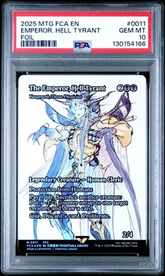 2025 MTG FINAL FANTASY: THROUGH THE AGES FOIL THE EMPEROR, HELL TYRANT PSA 10 - Image 1 of 2