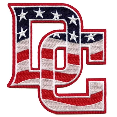 Washington Nationals Sleeve Patch Jersey D.C American Stars & Stripes Flag Logo - Image 1 of 2