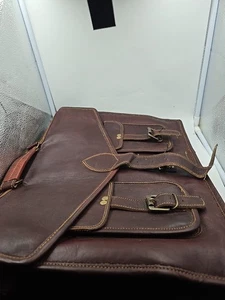 Valigetta in pelle borsa messenger per laptop migliore borsa a tracolla per computer 17 1/2" 14"  - Foto 1 di 12