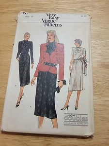 Very Easy Very Vogue 7473 Sz 8 10 Jacket Dress FF UC - Picture 1 of 3