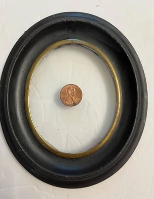 Antique 1820-1840 Silhouette Portrait Ebonized Frame - Image 1 of 4