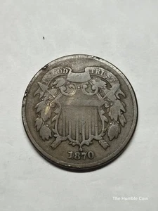 1870 2 Cent Piece (VG+ Details) 0106 - Picture 1 of 2