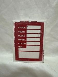 Versa Stock Sticker 100 Red 3x4 - Foto 1 di 3