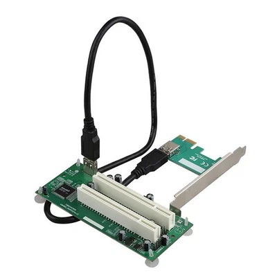 PCI-E to 2xPCI Adapter PCIE x1 to x16 PCI-Expansion Card  For Win2000/ Win2003 - Image 1 of 4