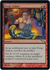 Foil FORGE ARMOUR #92 Uncommon ⎜ Mirrodin 2003⎜ MTG Card LP/EX ⎜ 25% Off 3+