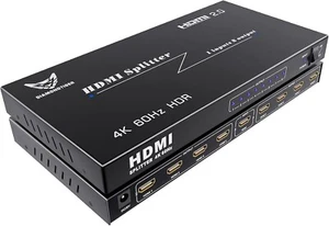 Ultra HD 4K HDMI Splitter 1 in 8 Out, HDMI 2.0, HDCP 2.0, 18 Gbps 4K@60Hz 8 ways - Picture 1 of 6