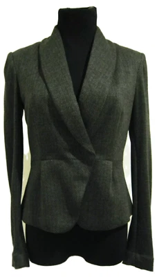 H&M Herringbone Long Sleeve Jacket Size 4 Runs Small! - Image 1 of 4
