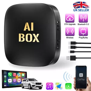Wireless WIFI CarPlay AI Box Android Auto Adapter Converter w/ Netflix YouTube - Picture 1 of 11