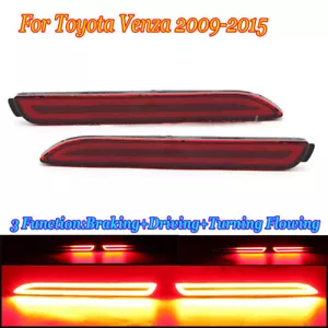 For Toyota Venza 2009-2015 LED Brake Signal Driving Light Bumper Reflector Lamp - Bild 1 von 8