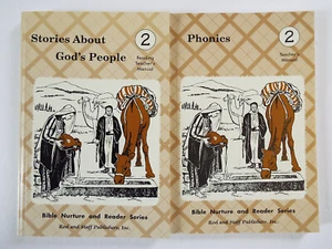 Lot 2 Rod & Staff Stories About Gods People and Phonics Grade 2 Teachers Manuals - Picture 1 of 2