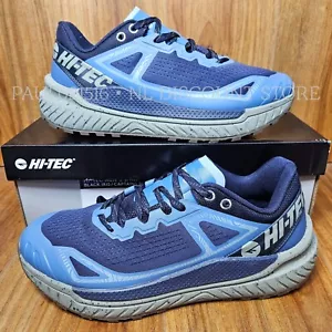 Zapatos de forro de malla transpirable HI-TEC Trail para hombre ~ azules ~ varios tamaños - Imagen 1 de 5