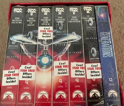 Star Trek The Seven Screen Voyages VHS Box Set - 7 Movies, wrapped! - Image 1 of 4