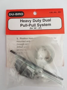 DU-BRO Heavy Duty Dual Pull-Pull System #881 for .40-.91  NEW - Picture 1 of 2