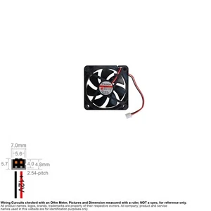 Fan Muffin Cooling DC 12V DC12V 12VDC 40mm 40x40x10 Sunon HA40101V4-000C-999 - Afbeelding 1 van 4