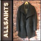 Rrp £295 : ALL SAINTS : Mens 100% Wool Compton Over Coat : Small / Size 36