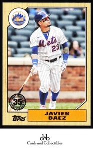 2022 Topps #T87-37 Javier Baez 1987 Topps Baseball 35th Anniversary (Series One) - Picture 1 of 2