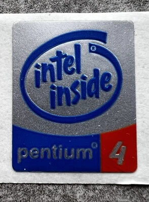 1x Aufkleber Intel Inside Pentium 4!Rarität!!Selten!Sticker!Mengenrabatt ab 5St. - Bild 1 von 3