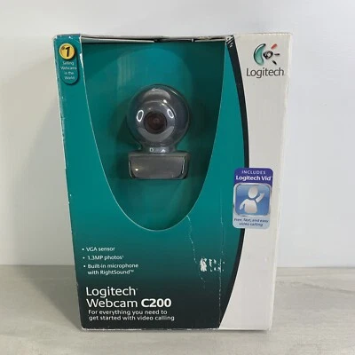 Logitech Webcam C200 W/ Built In Microphone & Logitech PC Vid Brand New 🔥🚐 - Image 1 of 3