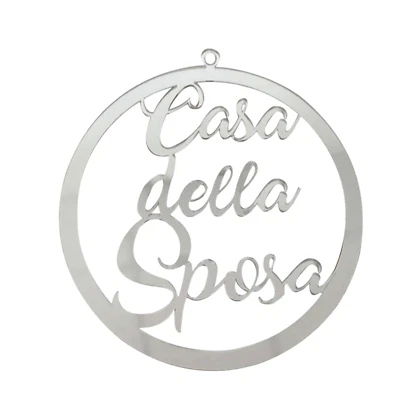 Fuori porta in plex personalizzato casa della sposa idea accessorio matrimonio - Immagine 1 di 2