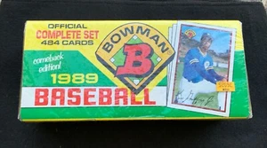 1989 BOWMAN BASEBALL OFFICIAL COMPLETE SET #1-484 FACTORY SEALED Ken Griffey Jr - Picture 1 of 7