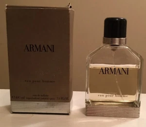 Armani Eau Pour Homme By Giorgio Armani For Men 3.4oz Used Edt Spray. - Picture 1 of 5