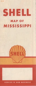 1960 Shell Road Map: Mississippi NOS - Picture 1 of 1