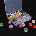 25Pcs Bobbins Sewing Machine Spools Case with Thread Handmade Sewing Accessories