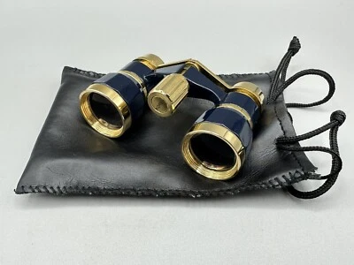 Binolux 3 x 25 Opera Glass Binocular Crystal Clear Optic Korea w/ Leather Bag - Image 1 of 3