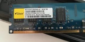 Elixir M2Y2G64TU8HD0B-AC (2 GB, DIMM 240-pin) RAM Module - Picture 1 of 4