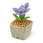 Miniature Purple Handmade Colorful Ceramic Flower