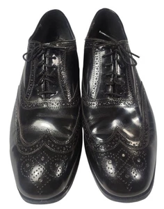 Florsheim Herren Lexington Budapester Oxford Krawatte Spitze Elegant Schuhe Schwarz Leder 12 D - Bild 1 von 8