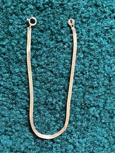 14 Karat Gelbgold 7 Zoll Fischgrät Armband 1,9 Gramm - Bild 1 von 4